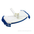 Large weighted indurstrial vac head with side brushes for swimming pool